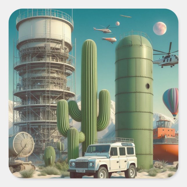 Concept Defender Square Sticker (Front)