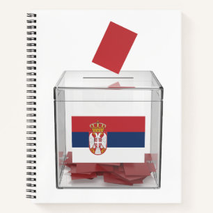 Concept image for elections in Serbia Notebook