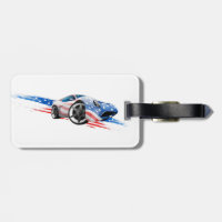 Concept Muscle Car In American Flag Colours