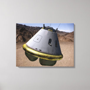 Concept of a crew exploration vehicle canvas print