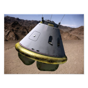 Concept of a crew exploration vehicle photo print
