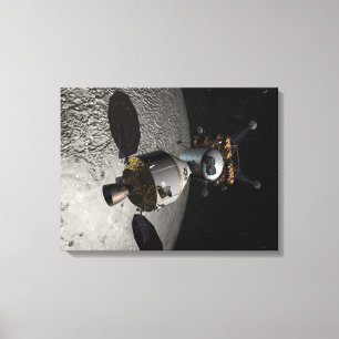 Concept of the Orion crew exploration vehicle Canvas Print