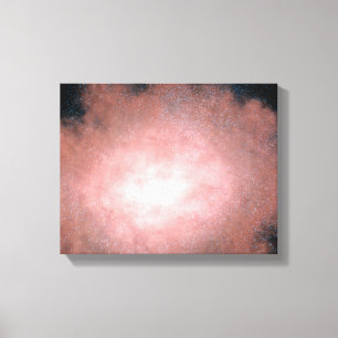Concept of what a dusty and bright galaxy canvas print