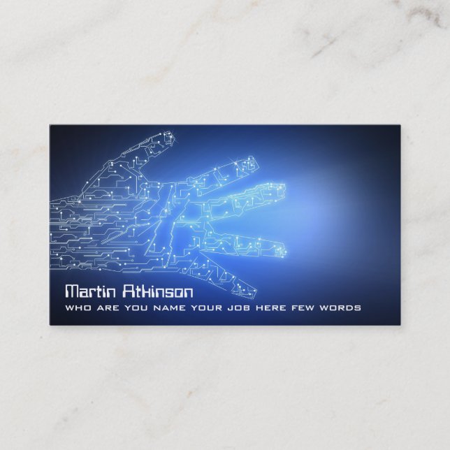 conceptual data technology business card (Front)