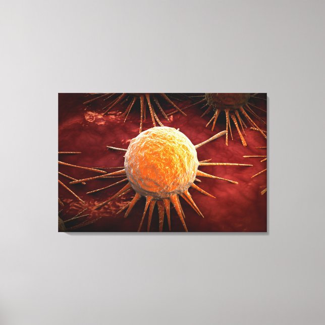 Conceptual Image Of Cancer Virus 1 Canvas Print (Front)