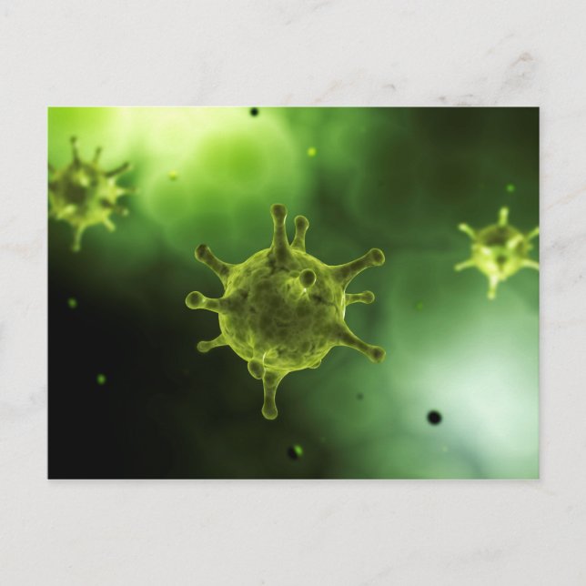 Conceptual Image Of Common Virus Postcard (Front)