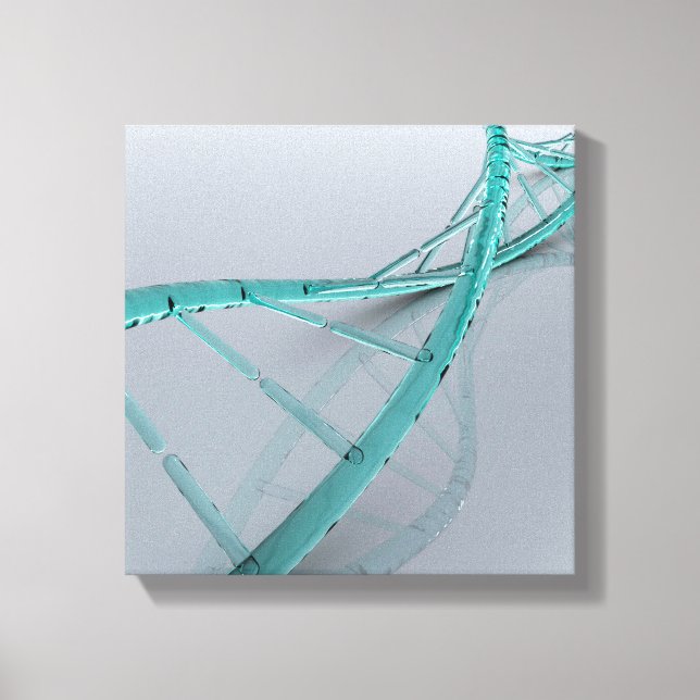 Conceptual Image Of DNA 3 Canvas Print (Front)