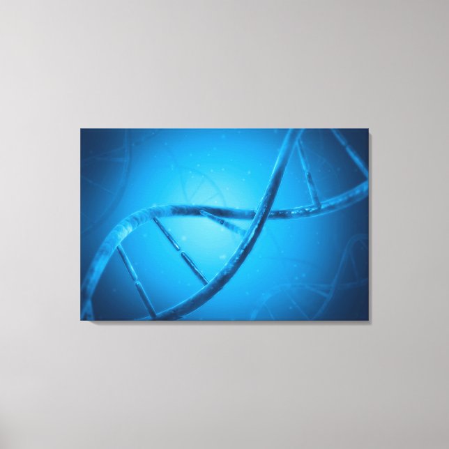 Conceptual Image Of DNA 6 Canvas Print (Front)
