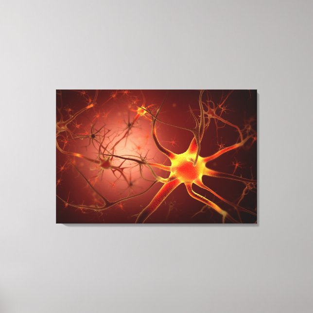 Conceptual Image Of Neuron 1 Canvas Print (Front)