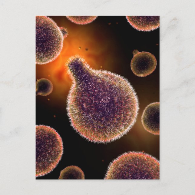 Conceptual Image Of Plasmodium Causing Malaria 4 Postcard (Front)