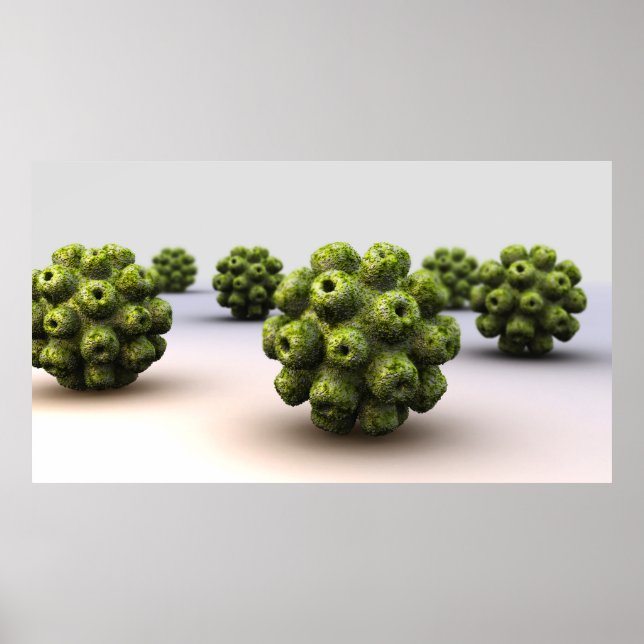 Conceptual Image Of Polyomavirus Poster (Front)