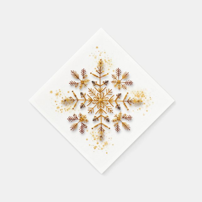 Conceptual snowflake: Christmas Snowflake Napkins (Corner)