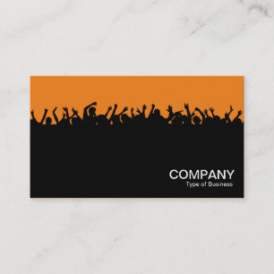 Concert 02 - Black and Orange Business Card