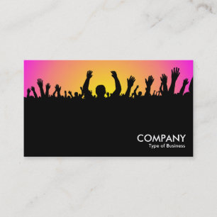 Concert - Black, Yellow & Magenta Business Card