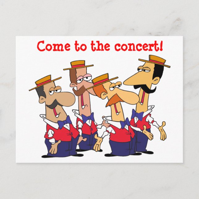 Concert Invitation Postcard (Front)
