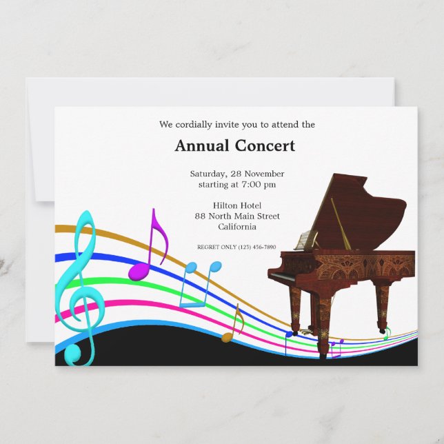 Concert Music Invitation (Front)