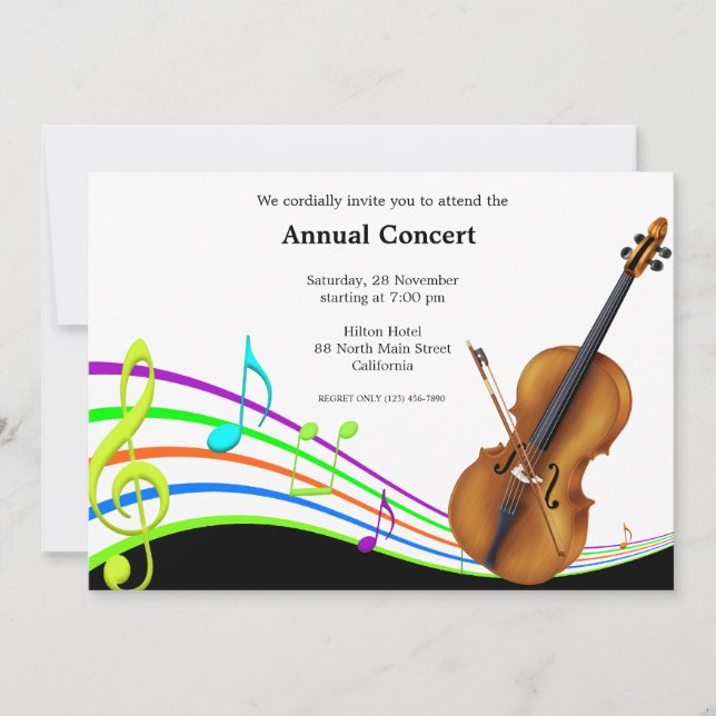 Concert Music Invitation (Front)