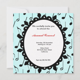 Concert Music Invitation