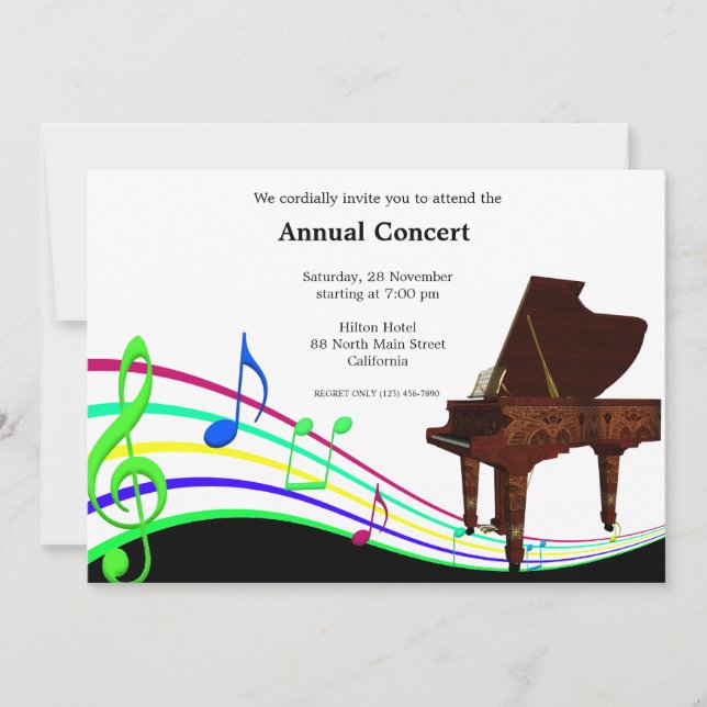 Concert Music Invitation (Front)