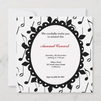 Concert Music Invitation