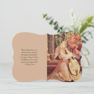 Concert of Angels with Scripture Holiday Card