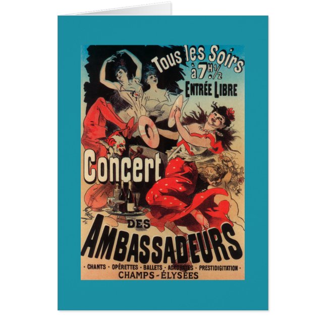 Concert Poster on Avenue de Champs-Elysees (Front)