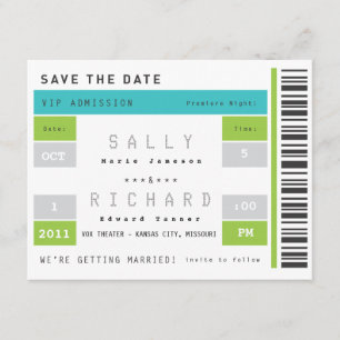 Concert Ticket Save the Date