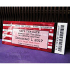 Concert Ticket Wedding Save The Date Magnets