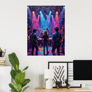 Concert Under Bright Lights Poster