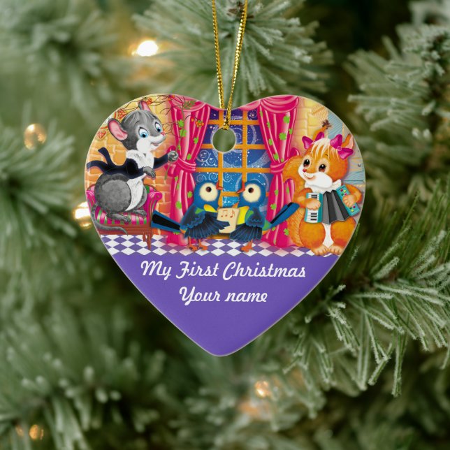 concert Young Animal Ceramic Tree Decoration (Tree)