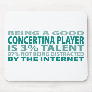 Concertina Player 3% Talent Mouse Pad
