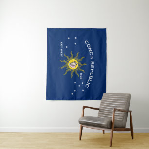 Conch Republic Flag Key West Florida Tapestry