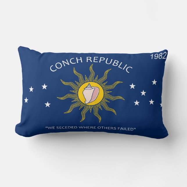 Conch Republic Flag Lumbar Cushion (Front)