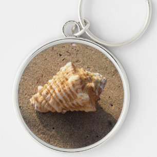 Conch Sea Shell Sand Beach Keychain
