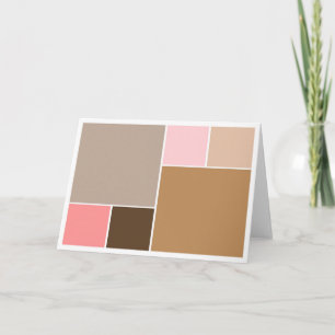 Conch Seashell Colour Blocks Card
