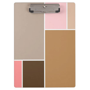 Conch Seashell Colour Blocks Clipboard
