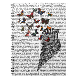 Conch Shell and Butterflies 2 Spiral Notebook