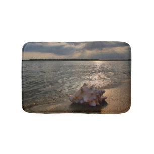 Conch Shell At Beach   St. Augustine, Fl Bath Mat