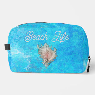 Conch Shell "Beach Life" Dopp Kit