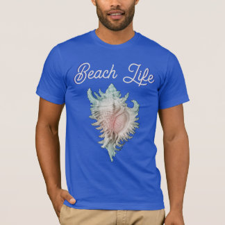 Conch Shell "Beach Life"  T-Shirt