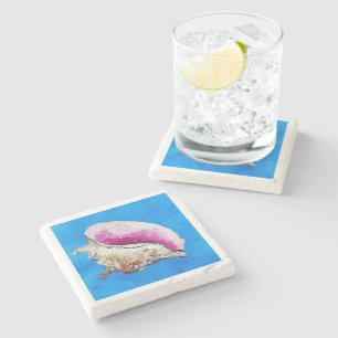 Conch Shell Drink Coasters