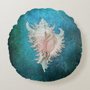 Conch Shell Round Cushion