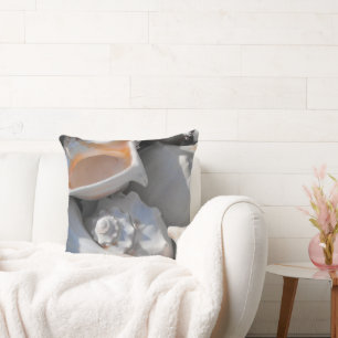 Conch Shells Closeup Cushion