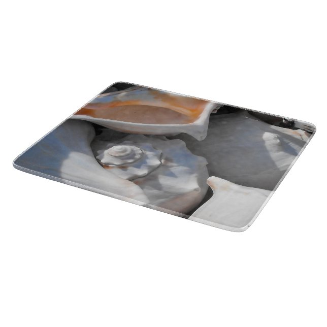 Conch Shells Closeup Cutting Board (Corner)