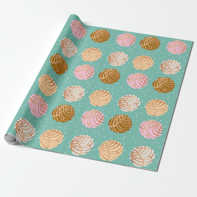 Concha/Conchita Pattern Wrapping Paper (Unrolled)
