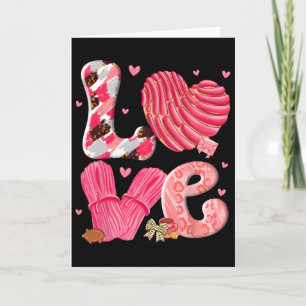 Concha Love Valentine's Day Mexican Sweet Pan Dulc Card