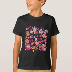 Concha See Te Amo Mexican Valentine Cafecito Chism T-Shirt