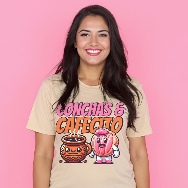 Conchas & Cafecito Spanish Sweet Coffee Pan Dulce T-Shirt (Conchas & Cafecito Spanish Sweet Coffee Pan Dulce T-Shirt)