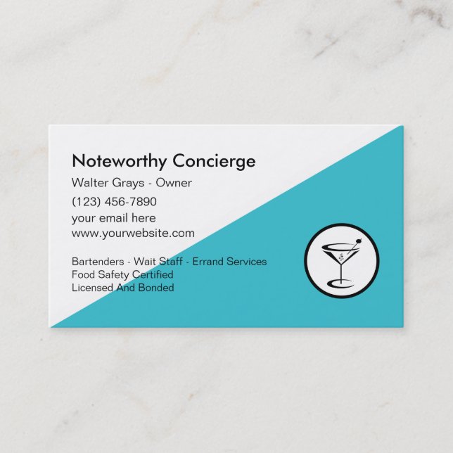 Concierge Business Cards (Front)
