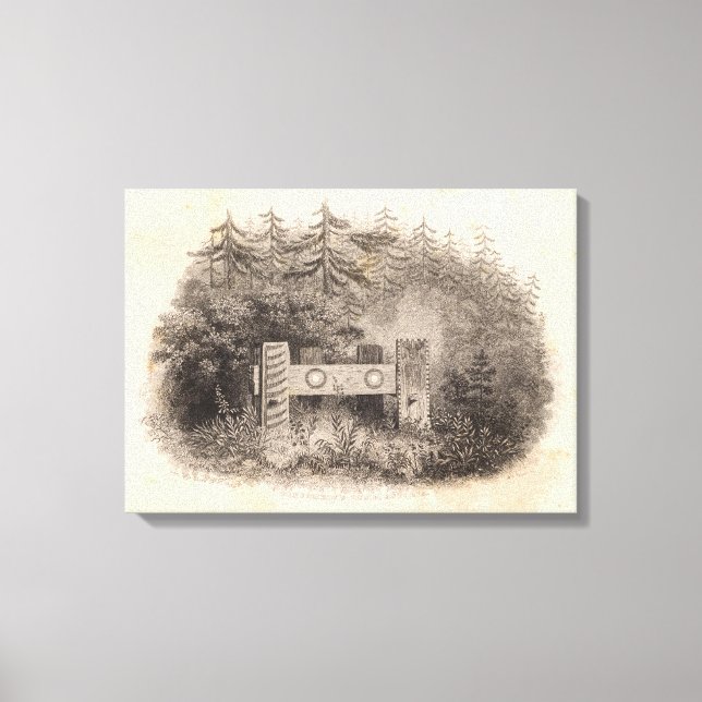 Concomely's Tomb, Astoria, Oregon Canvas Print (Front)